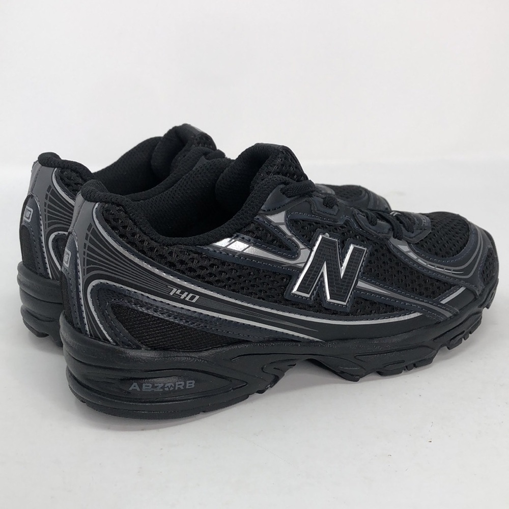 New Balance Big Kids 740 Bungee Lace PZ740BM Black Grey Casual Shoes - Size 3 - Picture 13 of 16